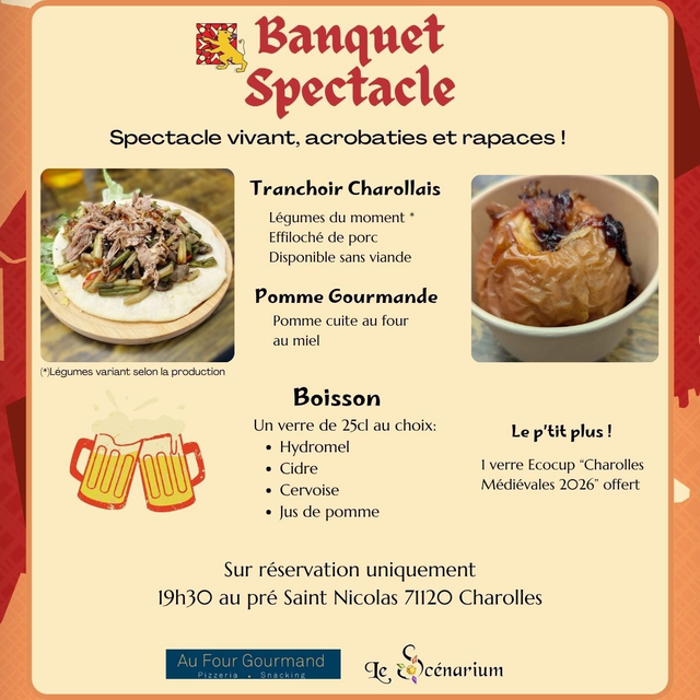 Charolles Médiévales : banquet spectacle 